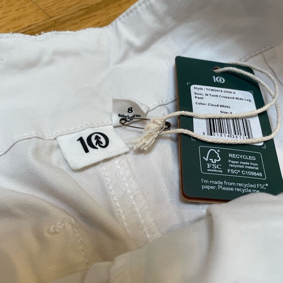 TenTree cropped wide leg pant NWT - Picture 5 of 6